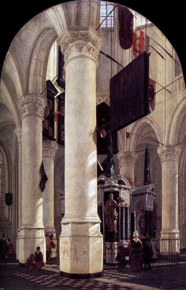 Gerard Houckgeest The Nieuwe Kerk in Delft Wall Decal