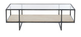 Bernhardt Harlow Metal Rectangular Cocktail Table
