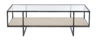 Bernhardt Harlow Metal Rectangular Cocktail Table