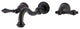 KS3025AL Two-Handle Wall Mount Tub Faucet, Oil Rubbed Bronze