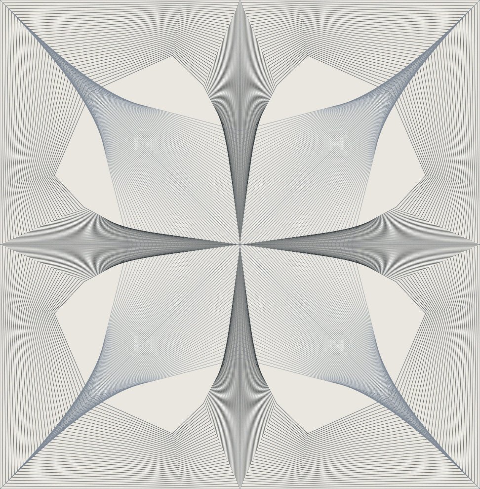 Radius Black Geometric Wallpaper Bolt