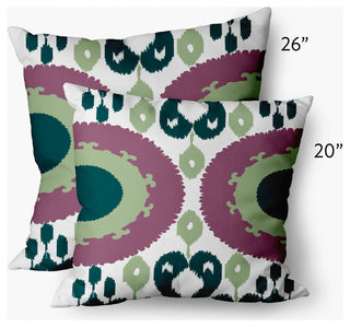 Boho Decorative Throw Pillow, Green, 26x26"