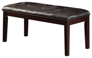 Tango 49" Dining Bench, Brown Leatherette