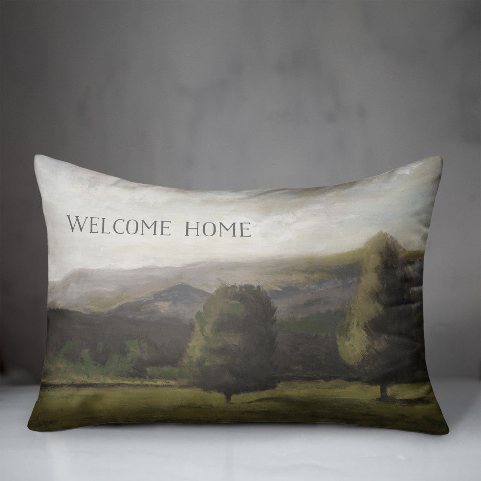 Welcome Home Landscape 14"x20" Spun Poly Pillow