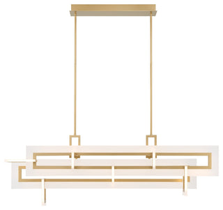 Inizio Geometric LED Chandelier, Gold