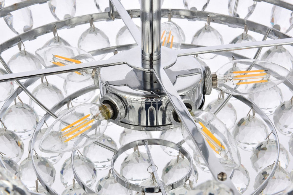 Eleana 20" Flush Mount, Chrome