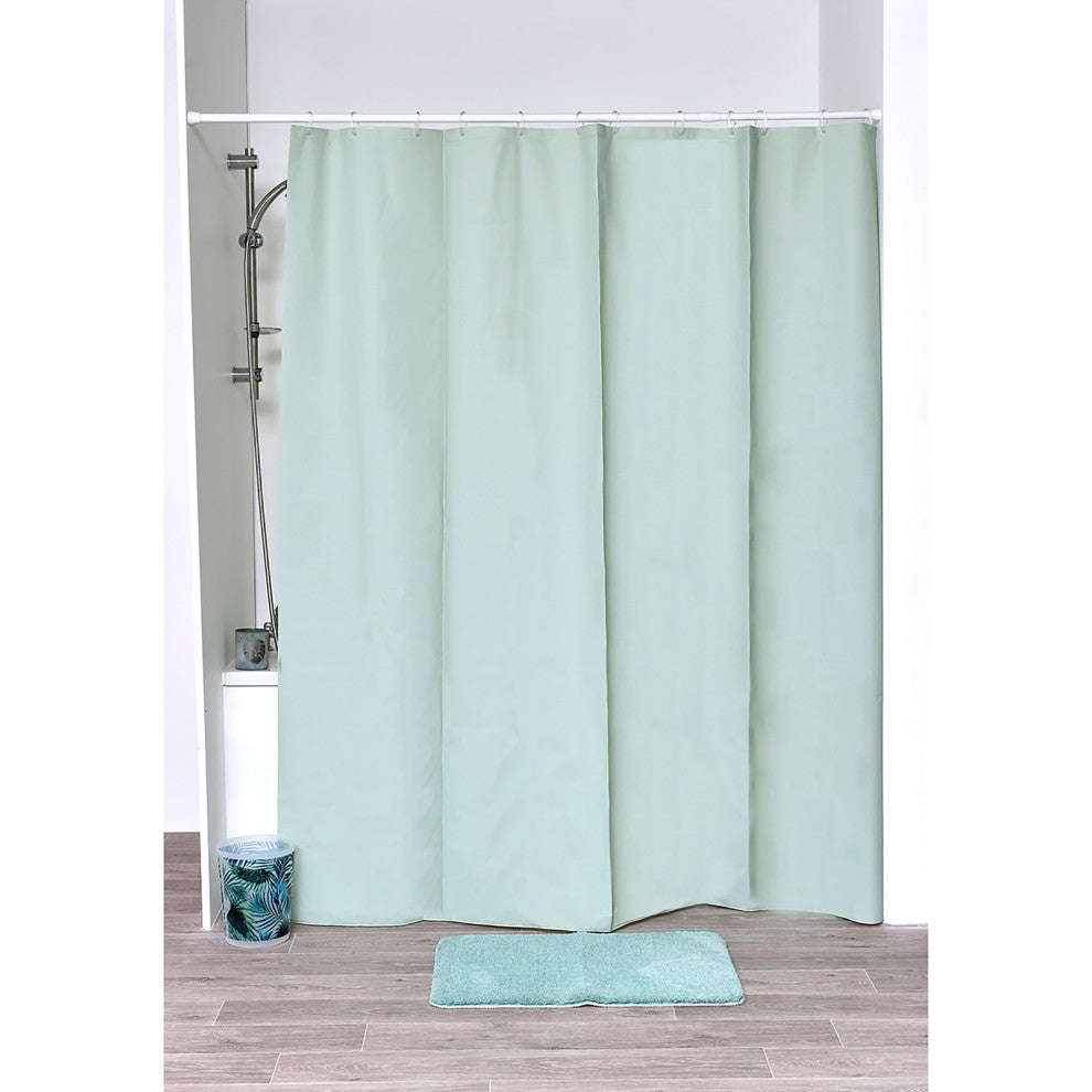 Extra Long Shower Curtain Liner Plastic 71W x 79H, Almond Green