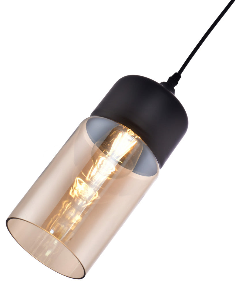 Lazzur Besbre 1 Light 5" Matte Black Pendant
