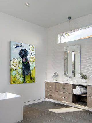 "Happy Girl" Painting Print on Canvas by Tori Campisi