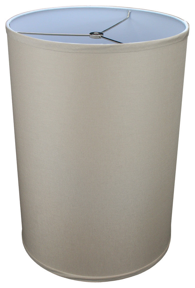 Fenchel Shades, 12"x12"x17" Spider Attachment Drum Lamp Shade, Linen