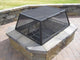 Master Flame Fire Pit Screen With Hinged Access, Hybrid, 39"