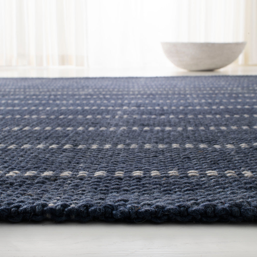 Lauren Ralph Lauren Tamworth Check Rug, LRL6450, Navy, 5'x8'