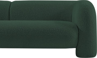 Emory Boucle Fabric Upholstered Upholstered Loveseat, Green