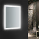 Angelo Bathroom Mirror With Halo Style LED Lighting and Defogger, 24"x30"