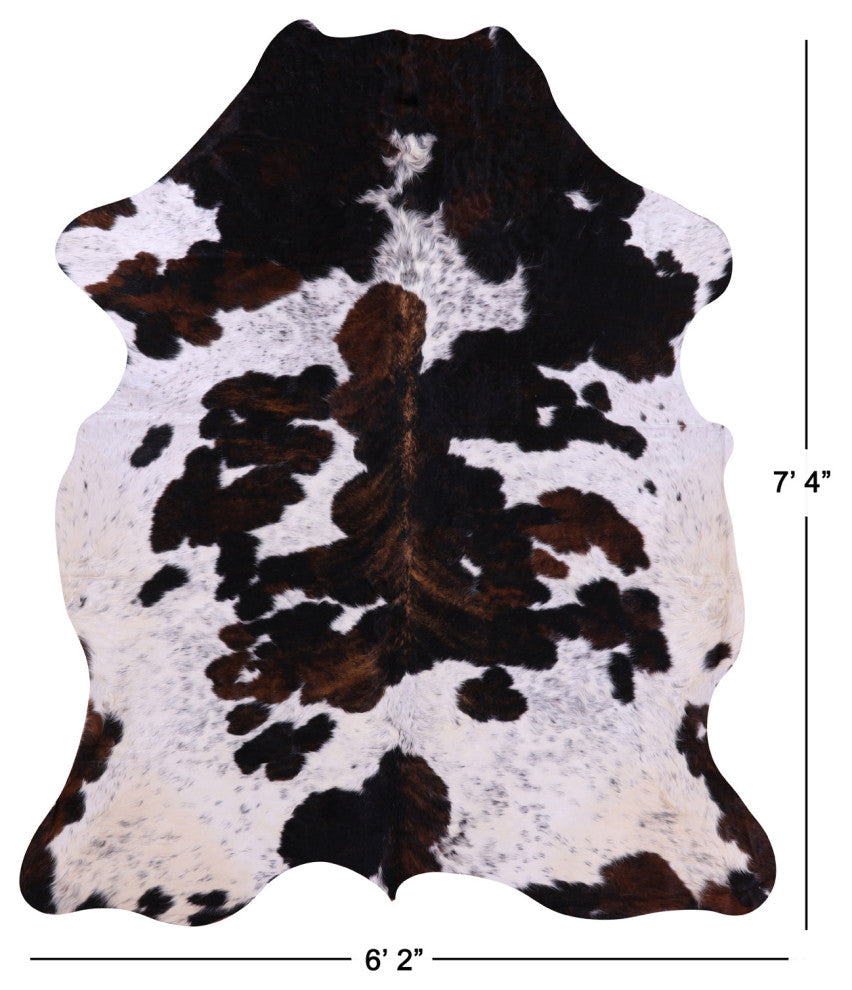 Organic Natural Hair-On Cowhide Area Rug 7' 4" X 6' 2" C1489