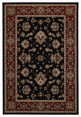 Oriental Weavers Ariana Collection Black/Red Floral Indoor Area Rug 12'X15'