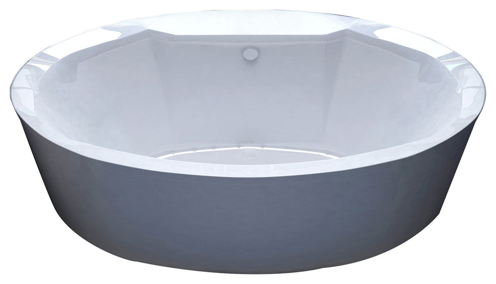Atlantis Whirlpools Suisse 34 x 68 Oval Freestanding Air Jetted Bathtub