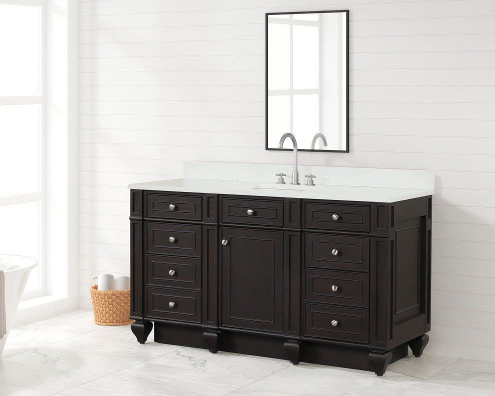 Winston Traditional Espresso 60" Single Vanity