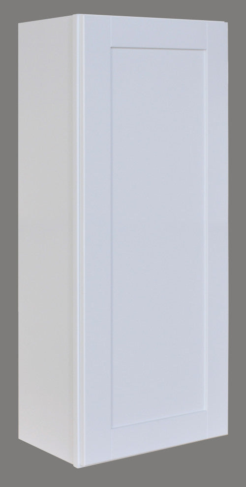 Shaker Hill Series Single Door Kitchen Wall Cabinet With Soft Close, 8"x42"