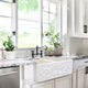 Nantucket Sinks FCFS3318D-Filigree 33 in. Double Bowl Farmhouse Fireclay Sink