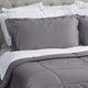 Covermade Matching Shams, Set of 2 King, Pewter