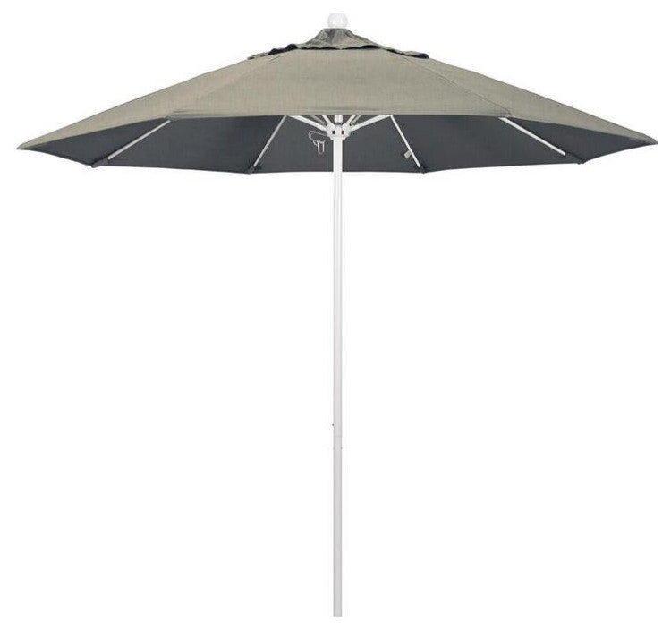 9' Venture Series Patio Umbrella With Sunbrella 1A Spectrum Dove Fabric