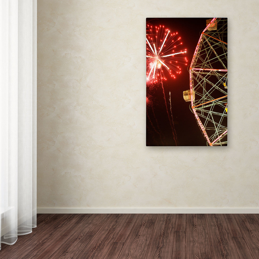 "Coney Island Fireworks" Canvas Art by Yale Gurney, 16"x24"