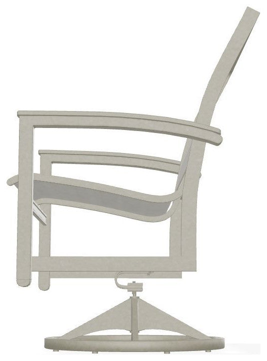 Bazza Sling Outdoor Swivel Rocker, Deacon/Storm