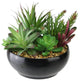 46.75" Artificial Plant Arrangement in Round Black Container