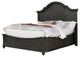 Rustic Gray Wood Eastern King Panel Bed