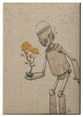 Epic Graffiti "Ink Bot Bonsai" Giclee Canvas Wall Art, 12"x18"