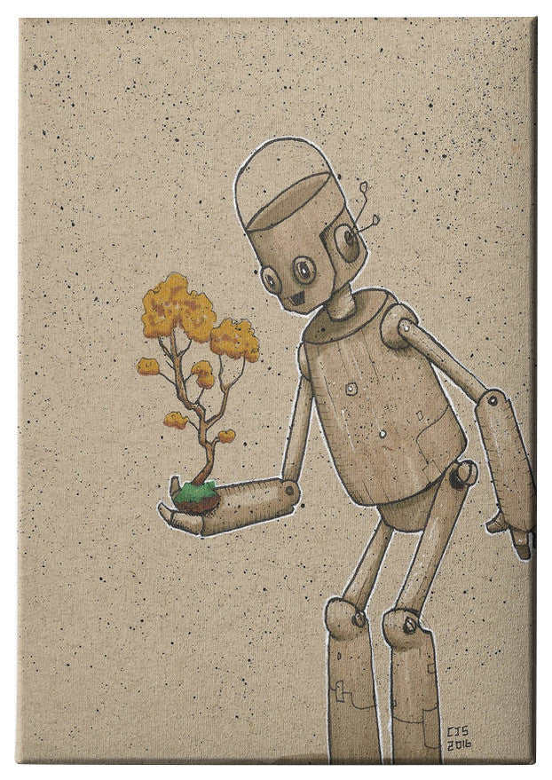 Epic Graffiti "Ink Bot Bonsai" Giclee Canvas Wall Art, 12"x18"