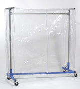 Cover - Clear Vinyl w/ Zipper - 60"H - 64"L - for 5ft Z-Rack Clear, 60"h - 72"l