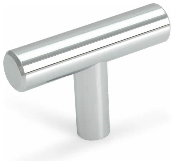 Cosmas 305CH Polished Chrome Euro Style T Bar Cabinet Knob [25-PACK]