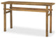 Rosie Small Brown Wood Console Table