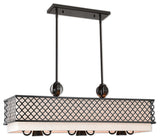 Livex Lighting Arabesque English Bronze Light Linear Chandelier