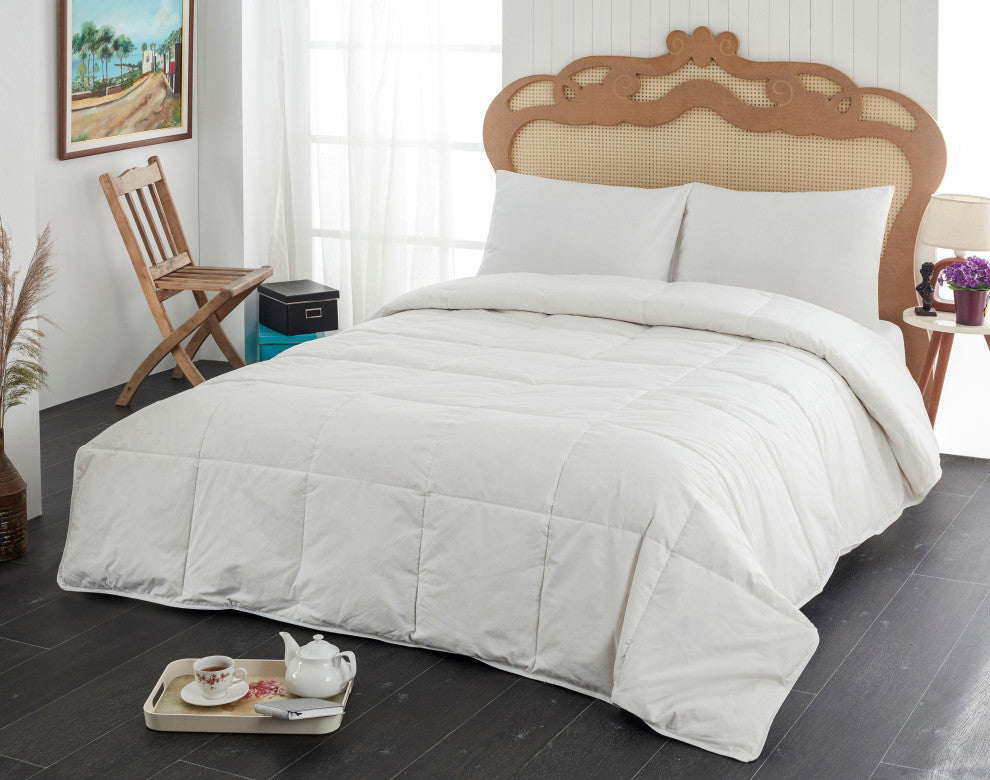 A1HC All Season Organic Cotton Down Alternative Microfiber Fill Duvet Insert, Qu
