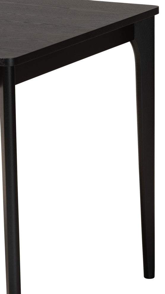 Shurik Wood Dining Table, Black