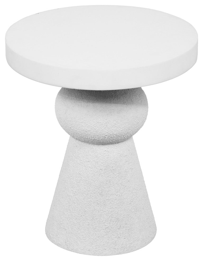 Lupita White Side Table