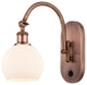 Innovations 518-1W-AC-G121-6-LED 1-Light Sconce, Antique Copper