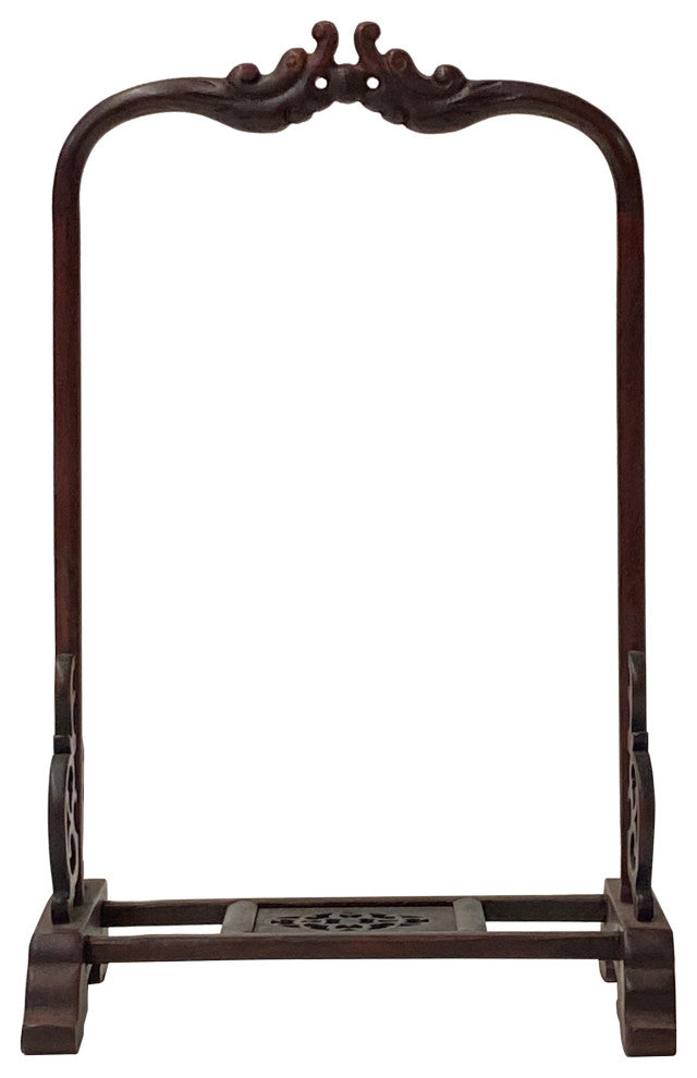 Chinese Wood RuYi Hanging Ring Display Stand Miniature Easel Hws2841