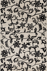 Allie Floral Contemporary Area Rug, 5'x7'6"