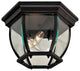Wyndmere 3 Light  Flush Mount In Black Finish