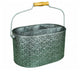 Galvanized Metal Caddy, Gray