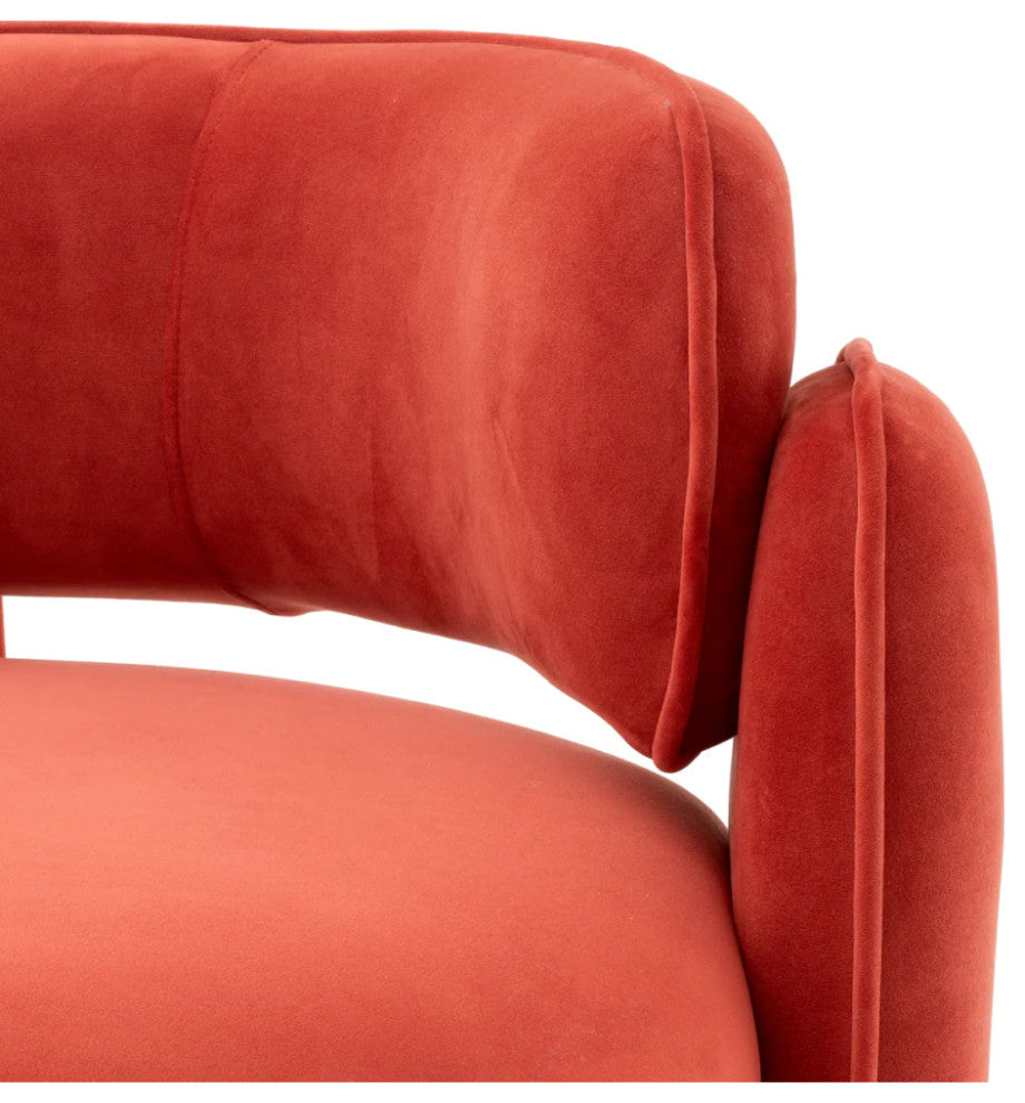 Savona Velvet Accent Chair | Eichholtz Chaplin, Orange