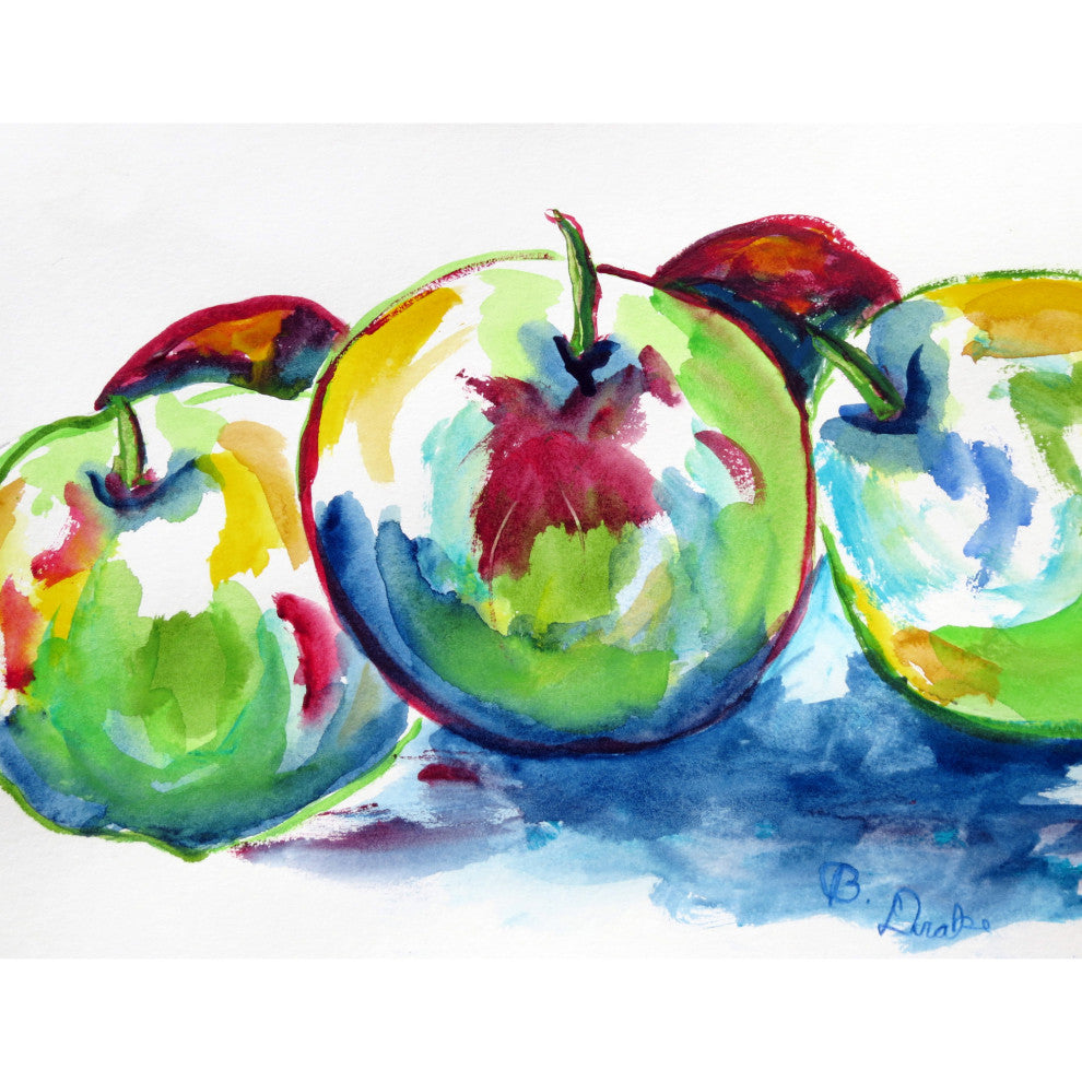 Betsy Drake Three Apples Doormat 30x50