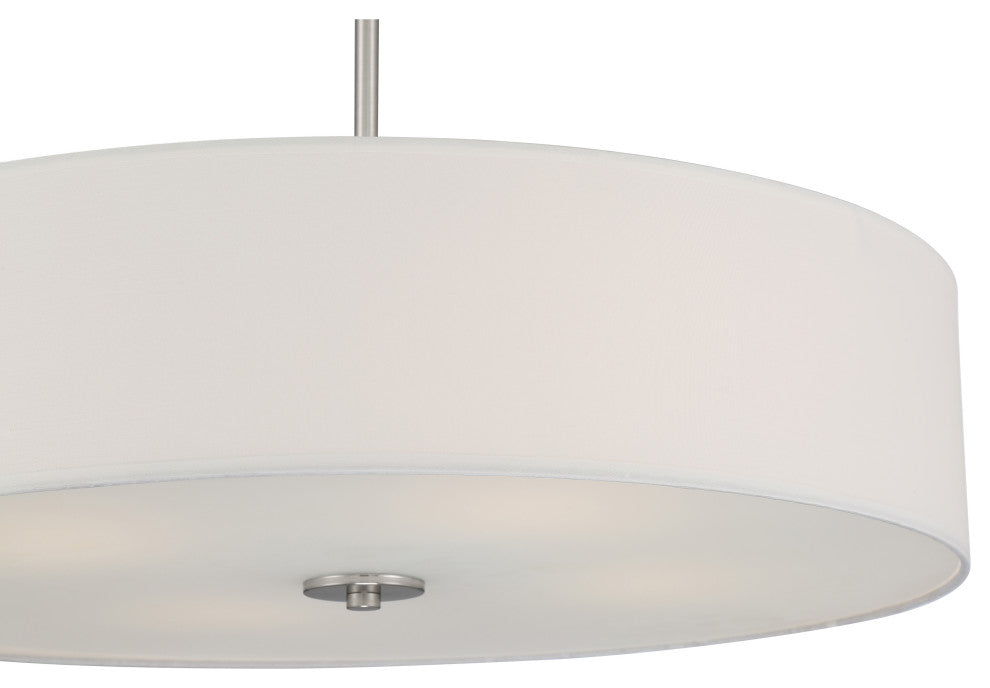 Access Mid Town 4-Light LED Pendant or Semi-Flush Brushed Steel
