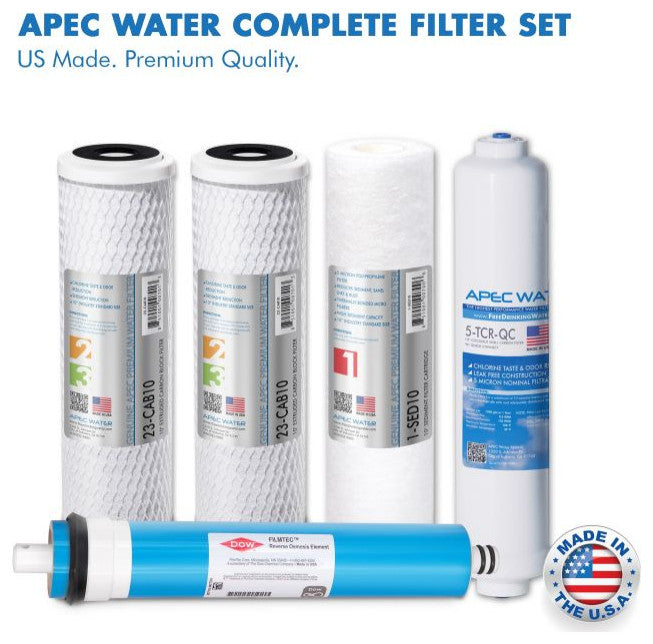 APEC Ultimate Electric Pumped Reverse Osmosis System for Low Pressure 0-30 psi