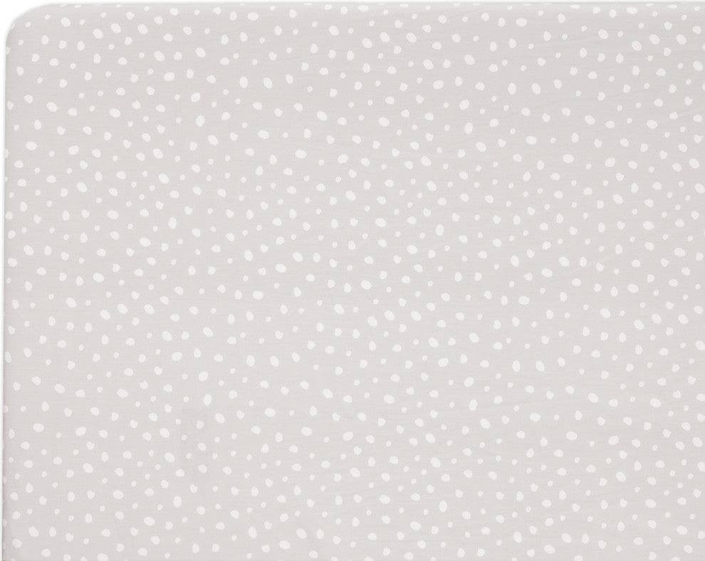 Babyletto Tuxedo Grey Dots Mini Crib Sheet
