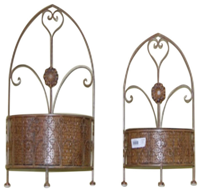 2 Piece Of Metal Wall decor, Gold